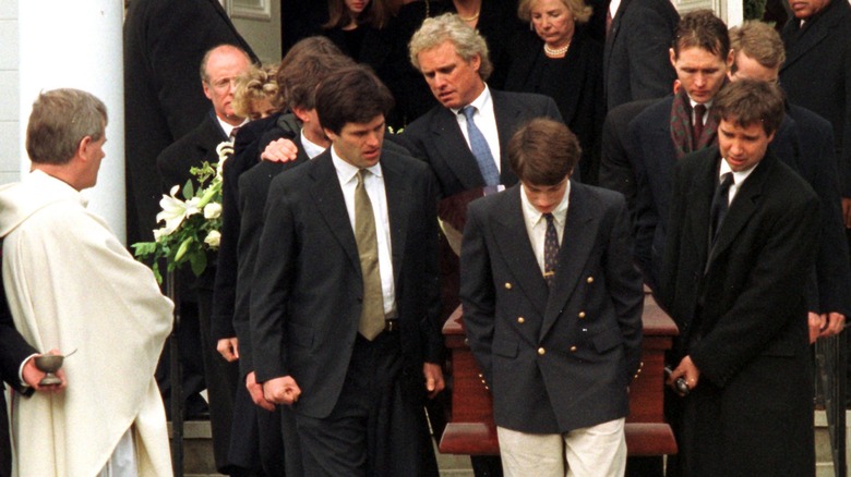 The Kennedy family at Michael Kennedy's funeral