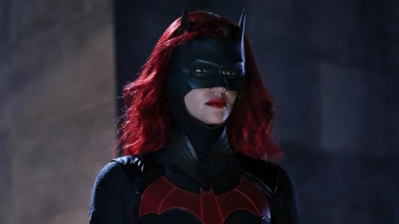 Kate Kane wearing Batwoman outfit