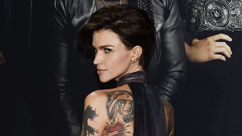 Ruby Rose posing