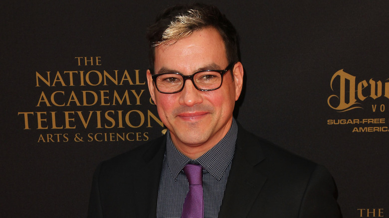 Tyler Christopher purple tie