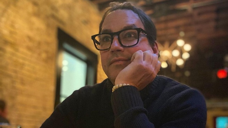 Tyler Christopher wearing glasses