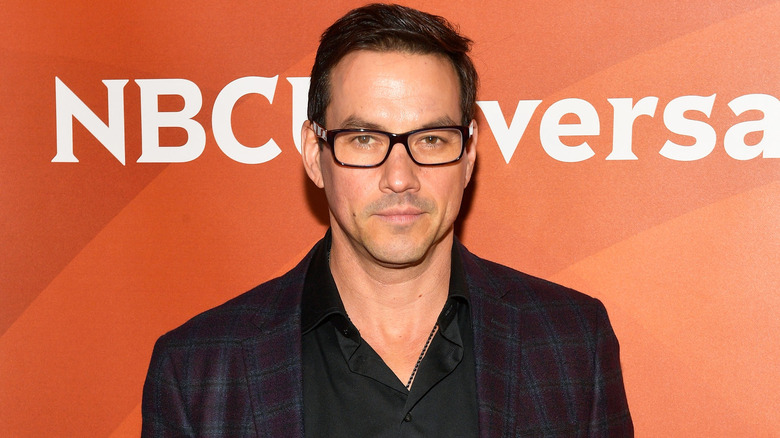 Tyler Christopher wearing glasses