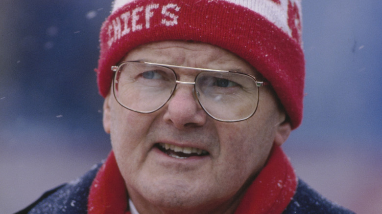 Lamar Hunt wearing toque