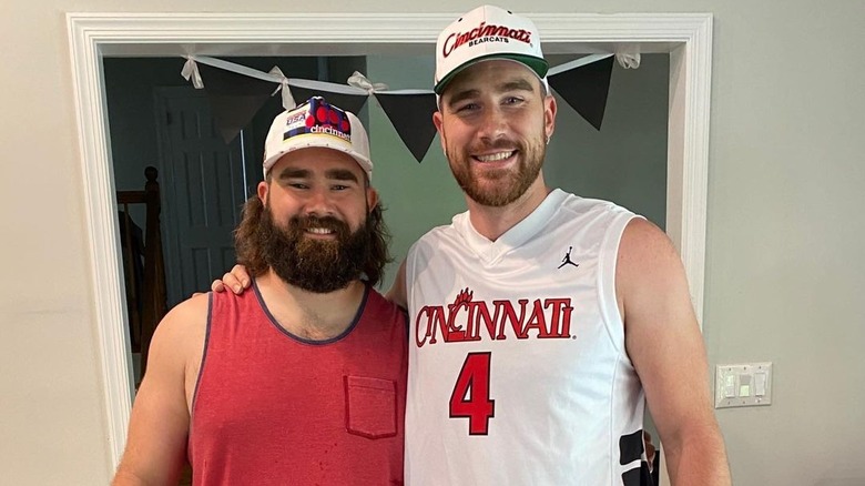 Travis Kelce and Jason Kelce smiling together