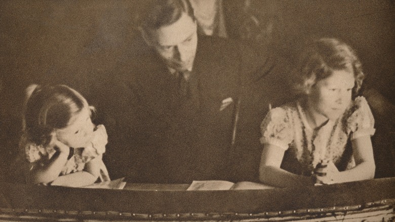 King George VI with his daughters