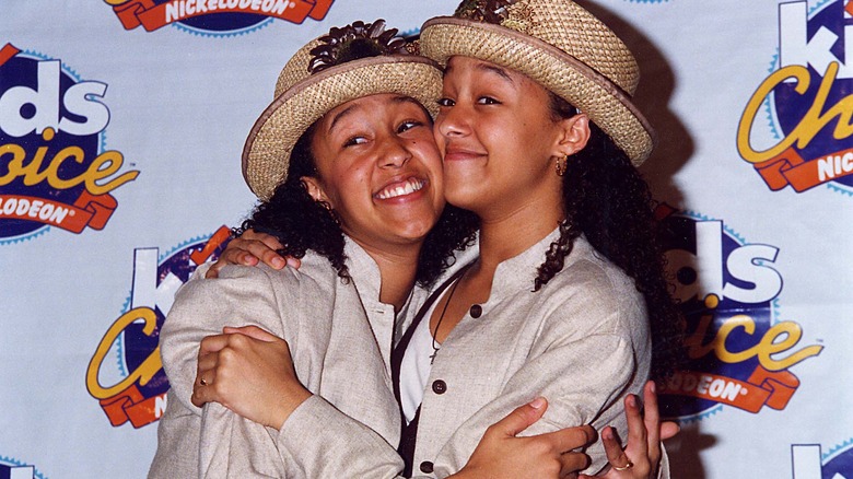 Tamera and Tia Mowry smiling