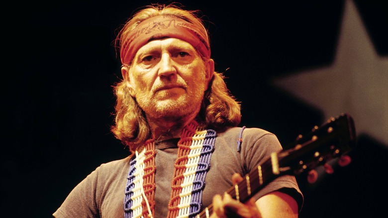 Willie Nelson wearing bandana