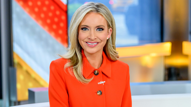 Kayleigh McEnany on the set of 