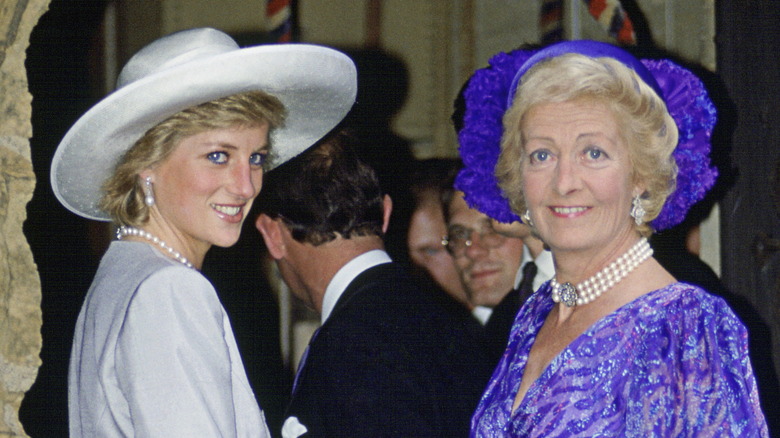 Princess Diana and mother Frances Shand Kydd