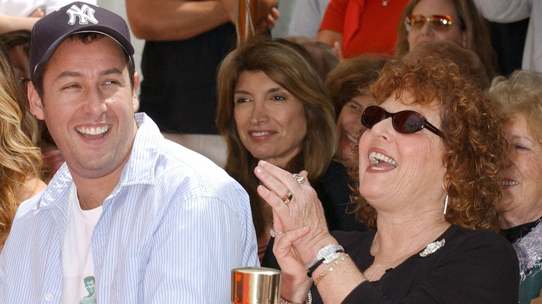 Judy and Adam Sandler laughing