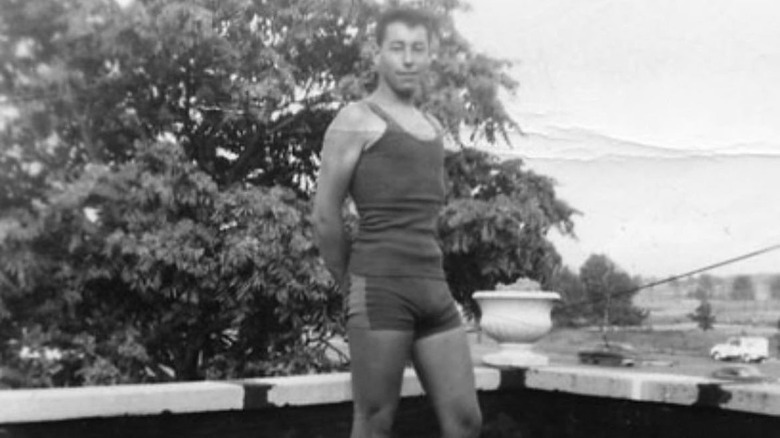 Stanley Sandler posing in an old photo