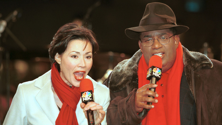 Ann Curry and Al Roker reporting on the Today show