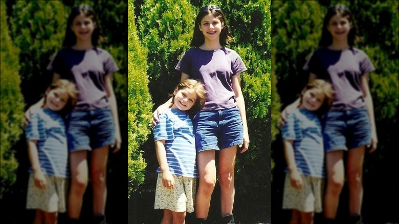 Alexandra and Catharine Daddario as children