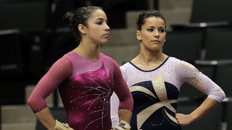 Aly Raisman and Alicia Sacramone in 2011