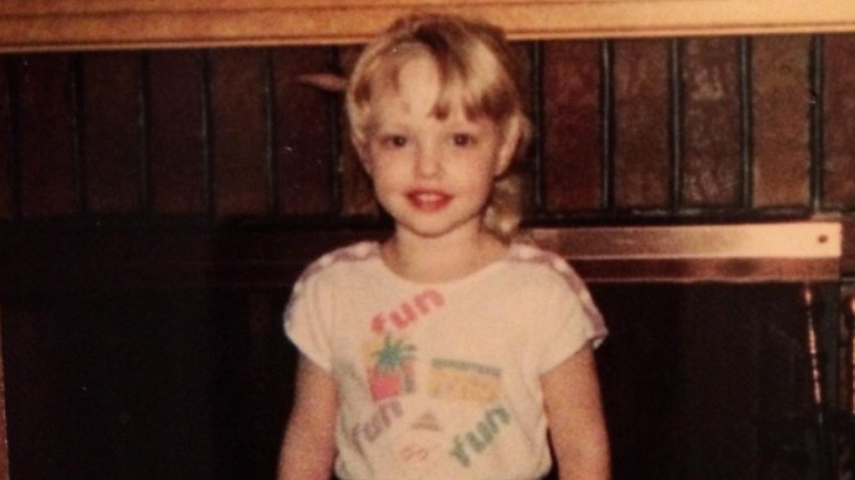 Amanda Seyfried as a child, smiling