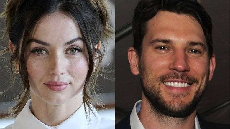 Split image of Ana de Armas and Paul Boukadakis