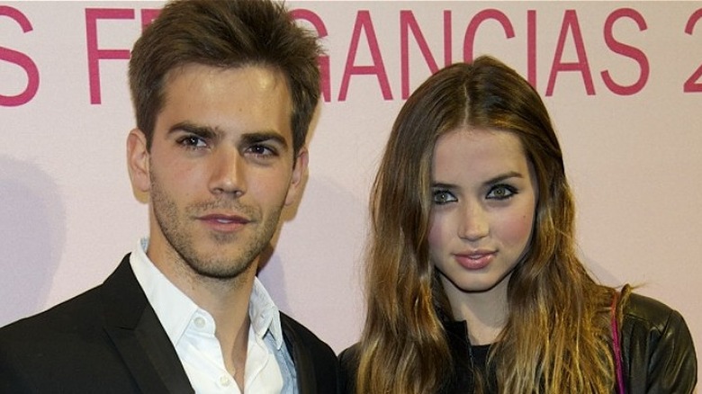 Marc Clotet and Ana de Armas posing together