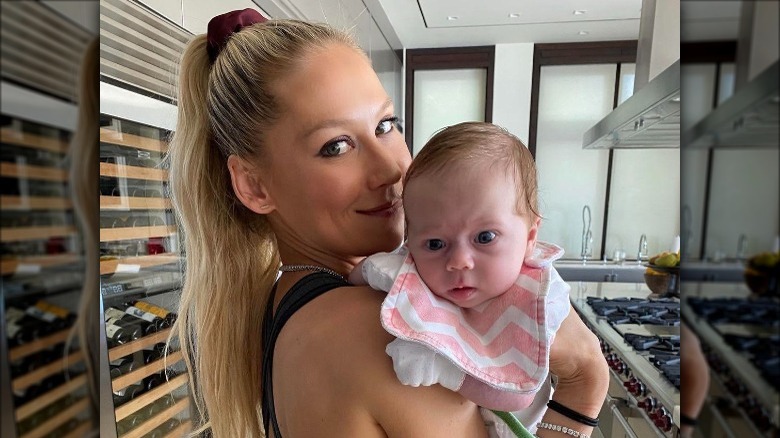 Anna Kournikova with baby