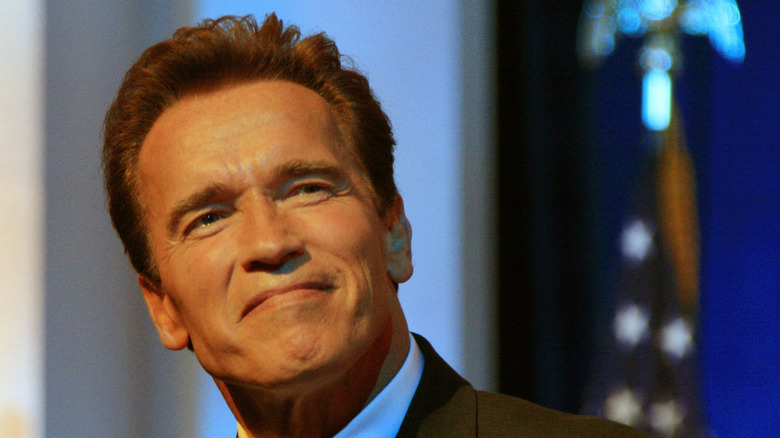 Arnold Schwarzenegger in a suit