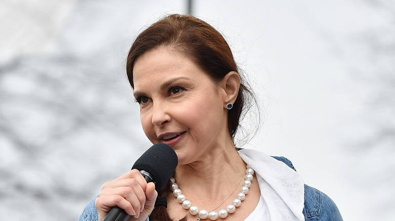 Ashley Judd at Women's March on Washington in 2017