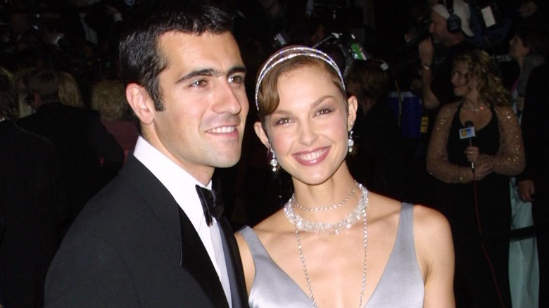 Dario Franchitti and Ashley Judd, both smiling