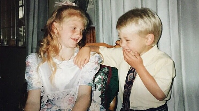 Austin Butler and his sister as kids