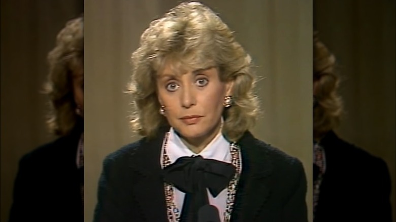 Barbara Walters wearing neck bow