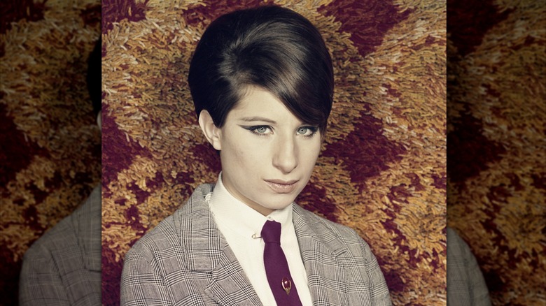 Barbra Streisand wearing a tie