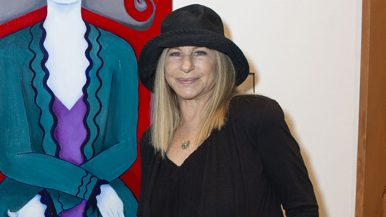 Barbra Streisand wearing a hat