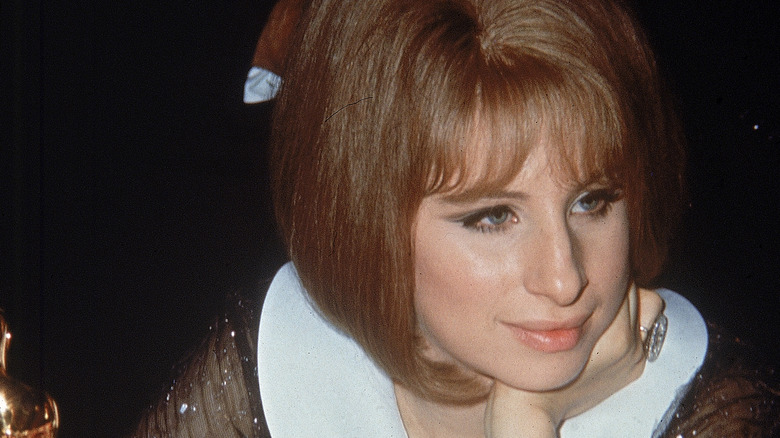 Barbra Streisand with red hair