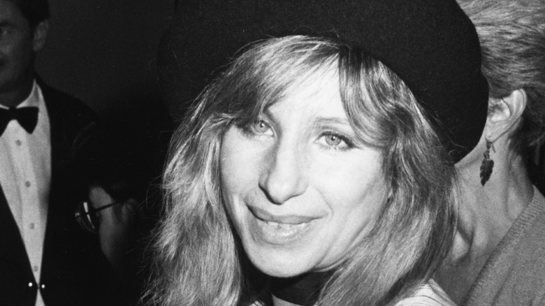 Barbra Streisand with a beret style hat