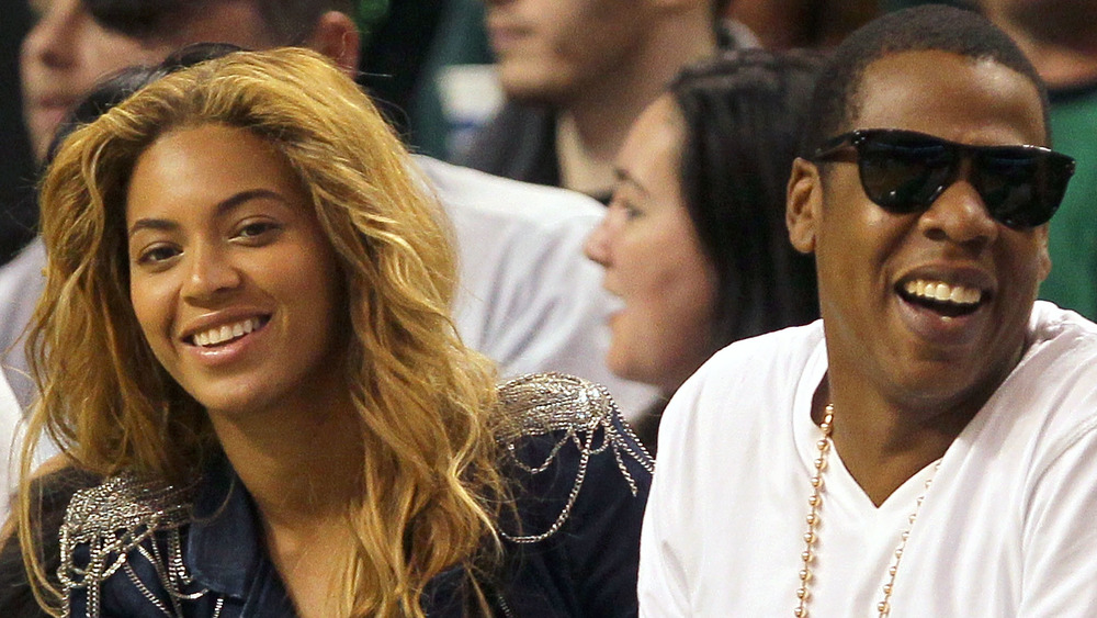 Beyonce and Jay-Z smiling