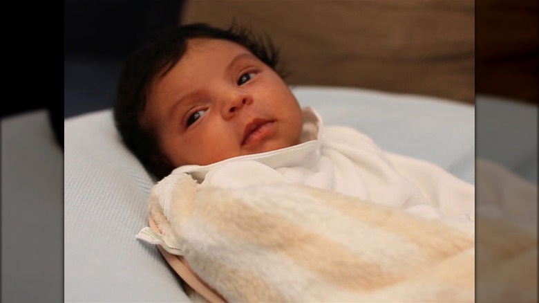 Blue Ivy Carter as a newborn