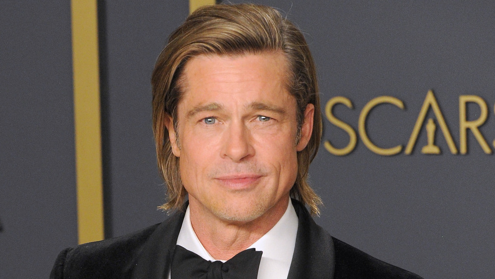Brad Pitt winning his Oscar