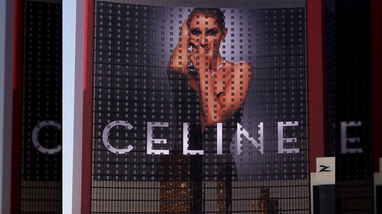 Celine Dion photo on Las Vegas skyrise to promote her residency