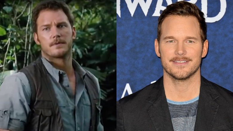 Chris Pratt in Jurassic World, and in 2020