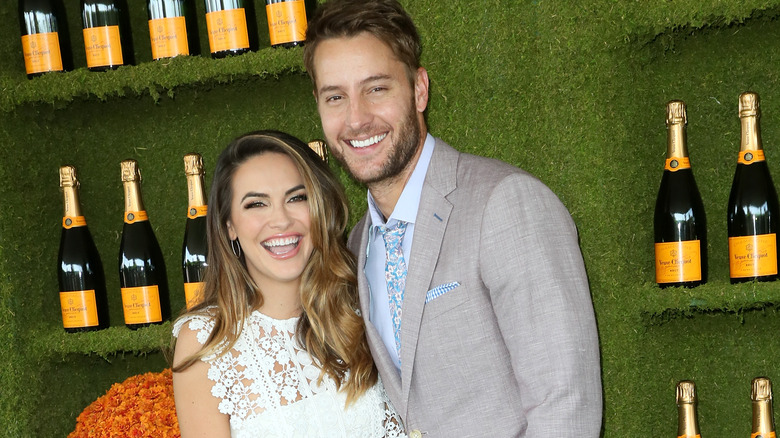 Chrishell Stause and Justin Hartley smiling