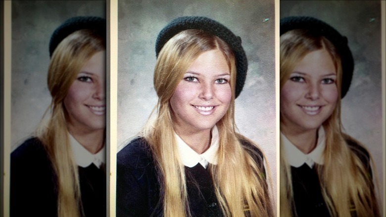 Christie Brinkley in her school uniform in the 9th grade.