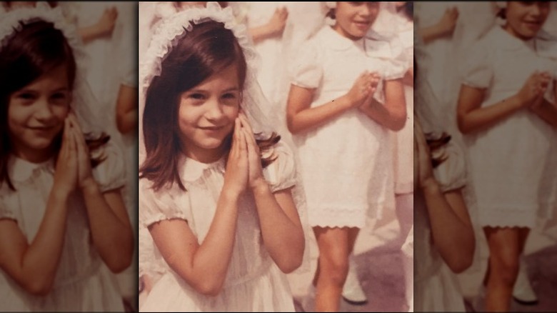 Courteney Cox at her First Holy Communion