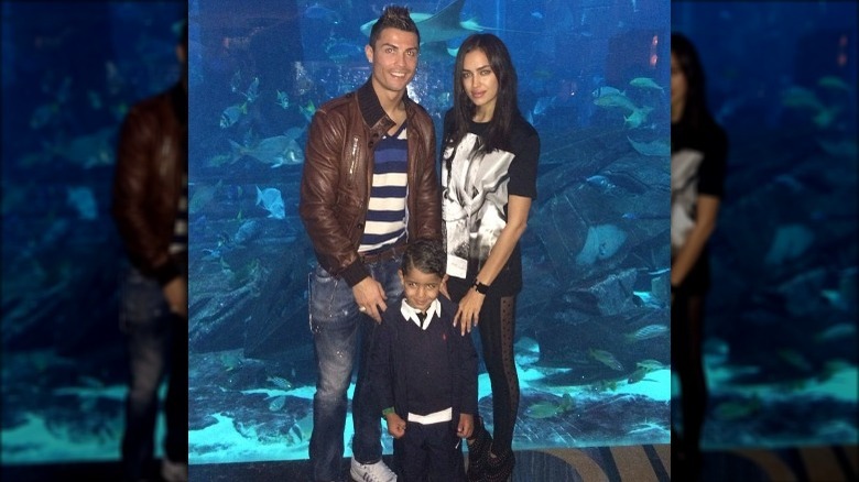 Cristiano Ronaldo, Irina Shayk and Junior