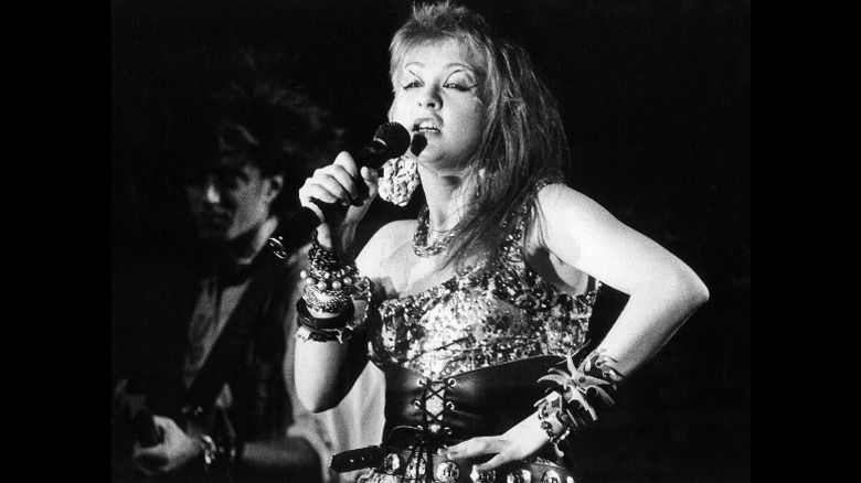 Cyndi Lauper performing