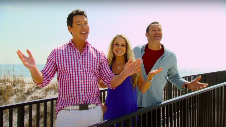 David Bromstad, Nicole Curtis, and Josh Temple speaking on Beach Flip