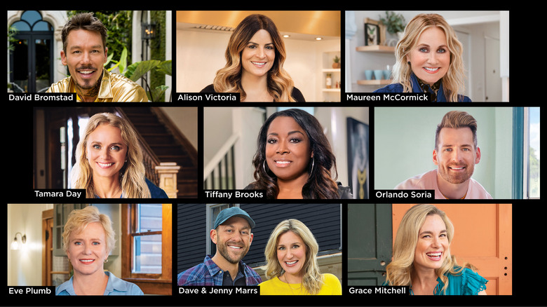 Image of HGTV hosts on a zoom call for Design at Your Door