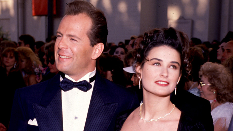 Bruce Willis and Demi Moore at a Hollywood event