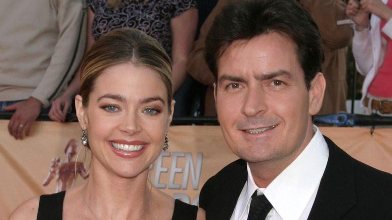 Denise Richards with Charlie Sheen