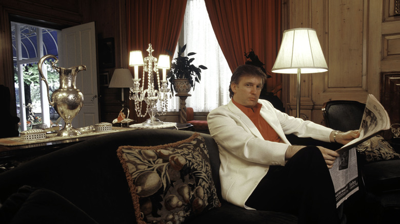 Donald Trump at home in 1980s