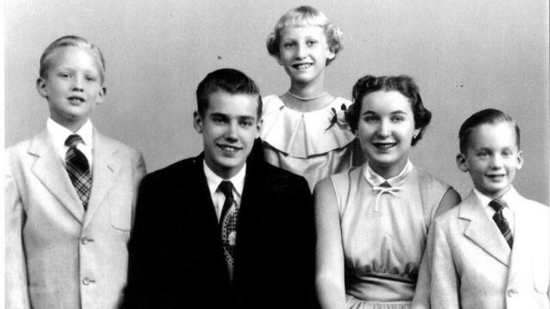 Young Donald Trump with family