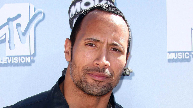 Dwayne Johnson with a piercing stare