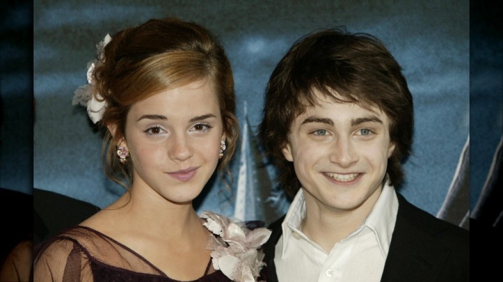 Emma Watson and Daniel Radcliffe at the 2004 premiere of Harry Potter and the Prisoner of Azkaban