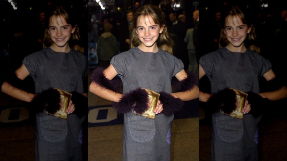 Emma Watson at the first Harry Potter premiere in 2001